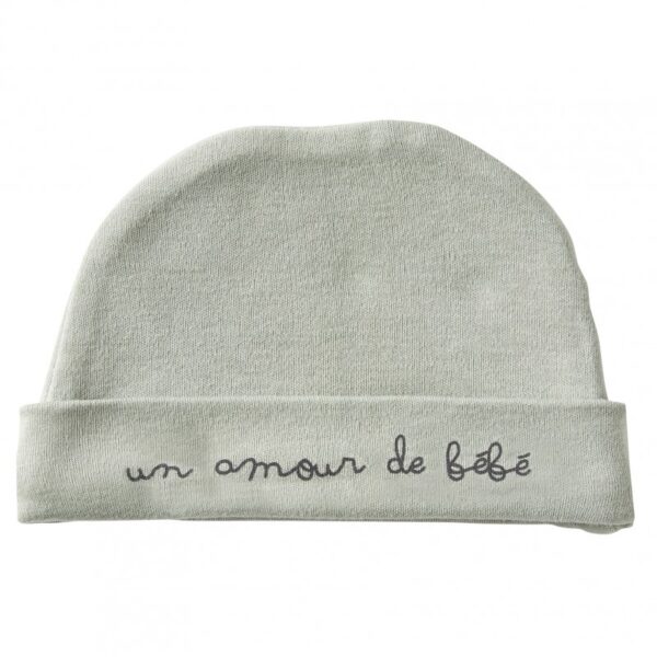 Bonnet naissance coton UN AMOUR DE BEBE